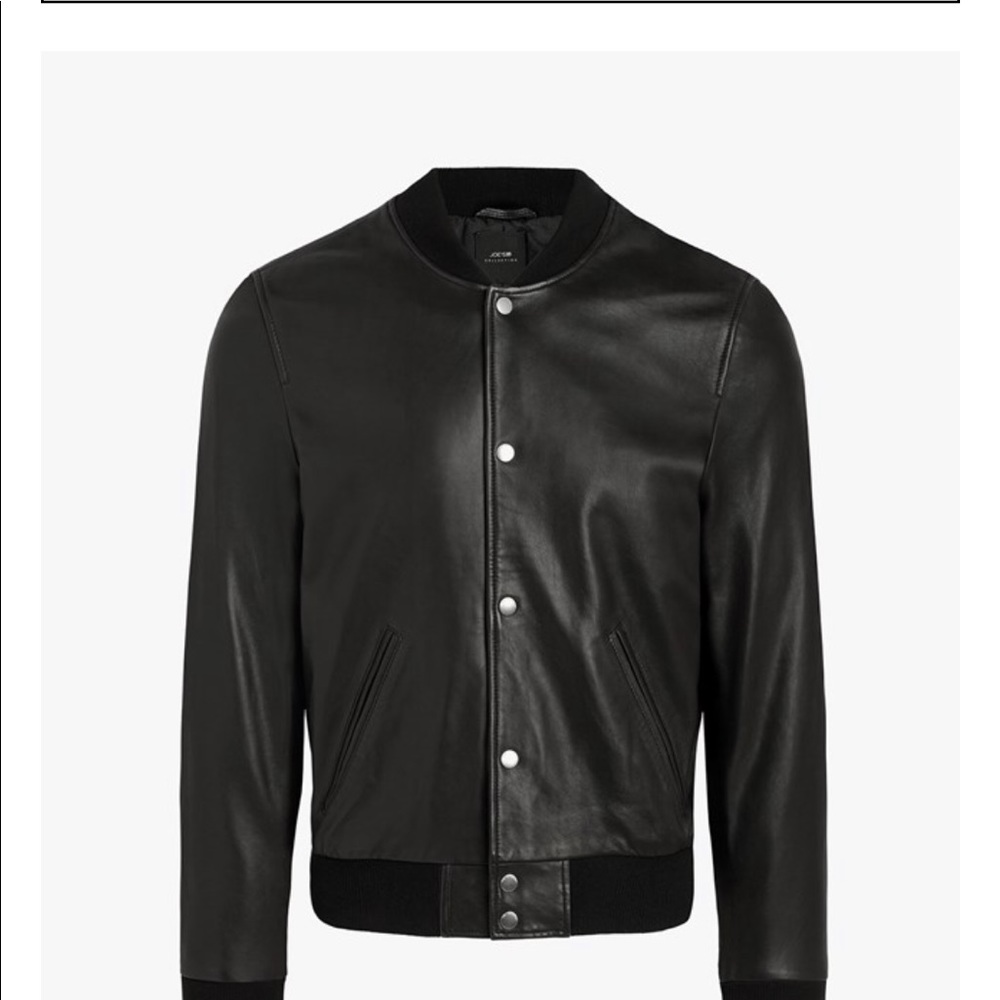 Joes Jeans -The Raffi Leather Bomber Jacket